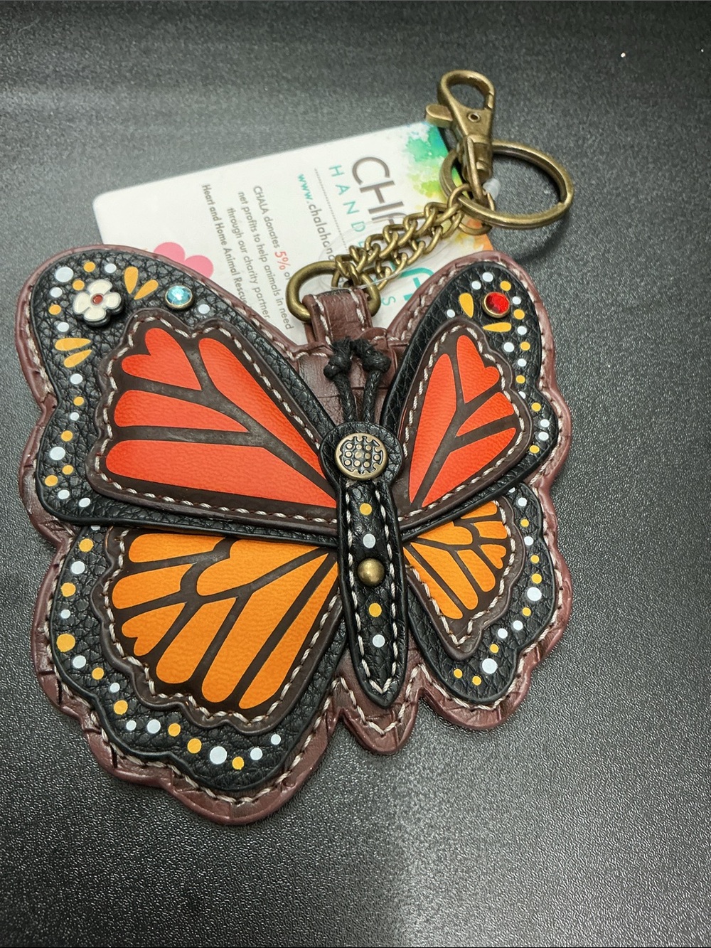 Chala Butterfly Coin/Bag Charm NWT